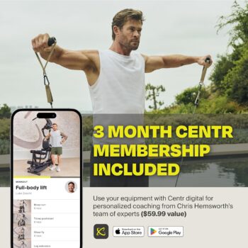 Centr Body Weight Home Gym - Multi-Functional Cable Machine for Upper and Lower Body Strength Training - Leg Extension and Leg Curl Station - Includes 3 Month Membership for Centr by Chris Hemsworth