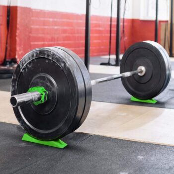 DED-Lift Barbell 2" Collar & Deadlift Wedge Combo. Easy Portable Load/Unload Jack/Clamps Alternative. Non-Slip Fast Release. Weight Lifting, Powerlifting, Fitness, Home Gym, Crossfit, Training.