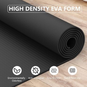 JISHAHS Universal Indoor Rowing Machine Mat- 8.5 x 2.3 FT Exercise Equipment Mat for Concept 2, Nordictrac, Sunny, Hydrow etc. Extra Long Non-Slip and Waterproof, Under Rower Floors Protection