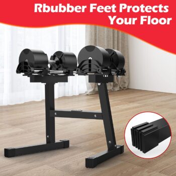 Nuobell Adjustable Dumbbell Rack and Stand. Perfect Home-Gym Dumbell Rack for At-Home Nuobell Workouts. Safe, Convenient and Prevents Accidents. This is a Nuobell Dumbbell Rack Stand Only, No Weights Included