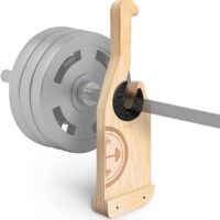 POWER GUIDANCE Wooden Barbell Jack Deadlift Jack Barbell Lift Jack for Weight Training, Mini Barbell Stand Non-Slip Handle Suitable for Loading/Unloading Weight Barbell Plates