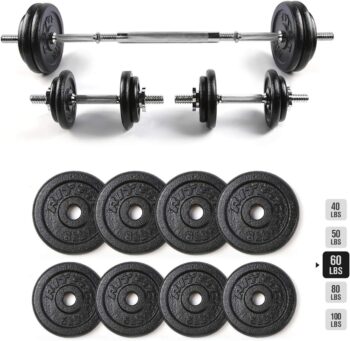 RitFit Weights Set, Dumb Bells Weights Set, Adjustable Dumbbells, Weights Set For Home Gym, Barbells Weights For Exercises, Dumbellsweights Set, Free Weights Dumbbells Set With Connector