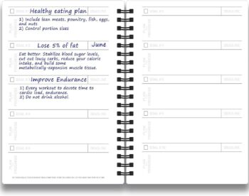 Cossac Undated Fitness Journal & Workout Planner - Designed by Experts Gym Notebook, Workout Tracker,Exercise Log Book for Men Women