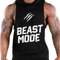 FLLSGT Men's Workout Hooded Tank Tops Sports Training Sleeveless Gym Hoodies Fitness Bodybuilding Cut Off Muscle Shirts