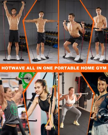 HOTWAVE Push Up Board Fitness, Portable Foldable 20 in 1 Push Up Bar at Home Gym, Pushup Handles for Floor. Professional Strength Training Equipment For Man and Women,Patent Pending