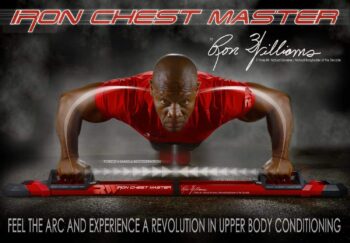 IRON CHEST MASTER Push Up Bar | At Home Workout Equipment for Chest Workouts | Push Up Board Includes Resistance Bands and Unique Fitness Program