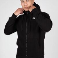 Kennewick Zipped Hoodie - Black