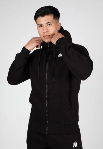 Kennewick Zipped Hoodie - Black