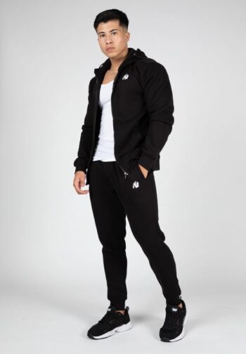 Kennewick Zipped Hoodie - Black