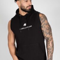 Lincoln Sleeveless Hoodie - Black