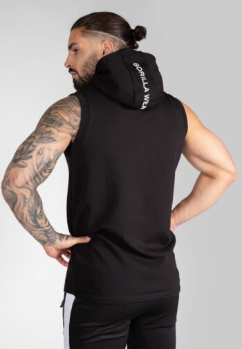 Lincoln Sleeveless Hoodie - Black