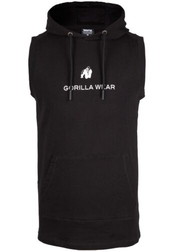 Lincoln Sleeveless Hoodie - Black