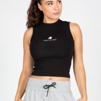 Livonia Crop Top -Black