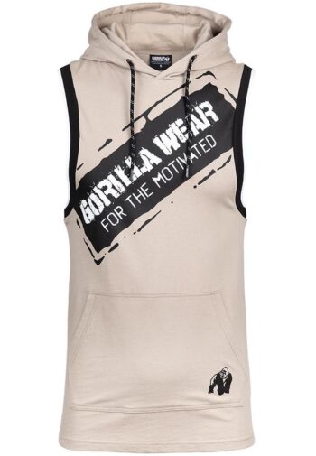 Loretto Hooded Tank Top - Beige