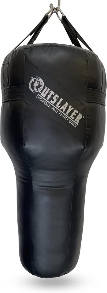 Outslayer Filled Angle Uppercut Heavy Bag -Black - Made in USA