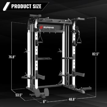 SUPGYM Multi-Functional Power Rack PS1A, Squat Rack Home Gym Fitness, A STANDARD Strength Training Half Rack Power Cage