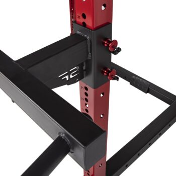 Signature Fitness 1,000 Pound Capacity 3” x 3” Power Cage Power Rack Squat Stand, Includes J-Hooks and Safety Spotter Arms, Optional Conversion Kits and Accessories