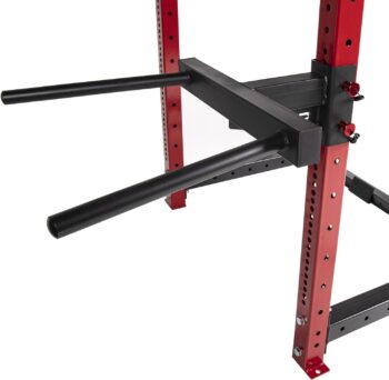 Signature Fitness 1,000 Pound Capacity 3” x 3” Power Cage Power Rack Squat Stand, Includes J-Hooks and Safety Spotter Arms, Optional Conversion Kits and Accessories