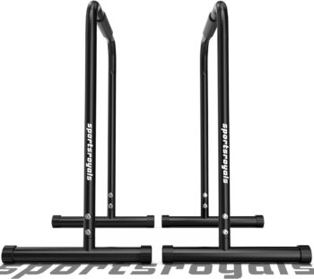 Sportsroyals Dip Bar, Adjustable Parallel Bars for Home Workout, Dip Station with (300/800/1200LBS) Loading Capacity