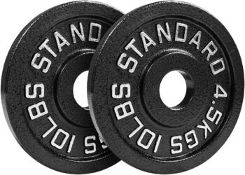 Steel Olympic Plates 355lb Set - Olympic Standard Premium Coated 2.5lb, 5lb, 10lb, 25lb, and 3x 45lb Pairs for Weight Lifting Powerlifting