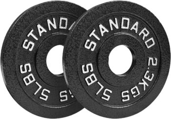 Steel Olympic Plates 355lb Set - Olympic Standard Premium Coated 2.5lb, 5lb, 10lb, 25lb, and 3x 45lb Pairs for Weight Lifting Powerlifting