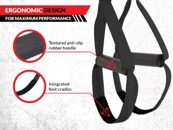 Suspension Trainer & Suspension Straps for Exercise - Adjustable Workout Straps for Men & Women with Door Anchor - Durable Home Resistance Training Kit for Suspension Full Body Workout with Manual