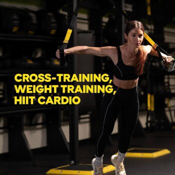 TRX PRO3 Suspension Trainer System, Design & Durability for Cross-Training, Weight Training, HIIT Training & Cardio, Includes 3 Anchor Solutions for Indoor & Outdoor Home Gyms