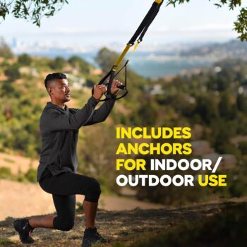 TRX PRO3 Suspension Trainer System, Design & Durability for Cross-Training, Weight Training, HIIT Training & Cardio, Includes 3 Anchor Solutions for Indoor & Outdoor Home Gyms