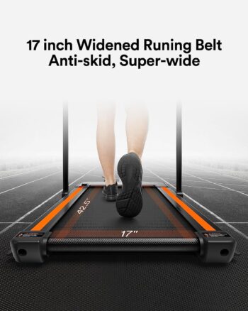 UREVO 2 in 1 Under Desk Treadmill, 2.5HP Folding Electric Treadmill Walking Jogging Machine for Home Office with Remote Control