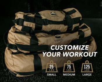 Ultra Fitness Workout Exercise Sandbags - Heavy Duty Sand-Bag, Functional Strength Training, Dynamic Load Exercises, Crossfit, WODs, General Fitness and Military Conditioning (Multiple Sizes & Colors)