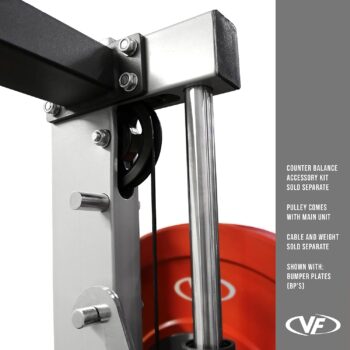 Valor Fitness BE-11 Smith Machine Squat Rack with Olympic Plate Storage Pegs