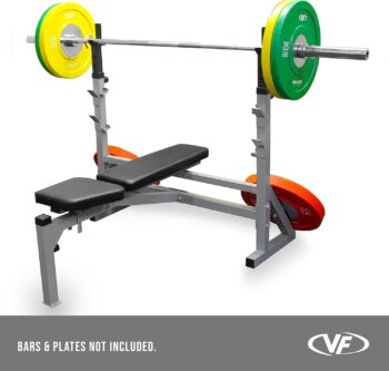 Valor Fitness BF-39 Adjustable FID Olympic Bench with J-Hooks and Bar Catches