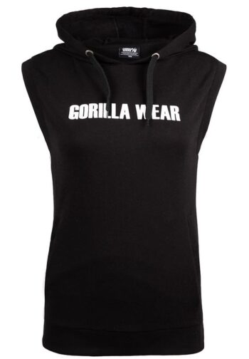 Virginia Sleeveless Hoodie - Black