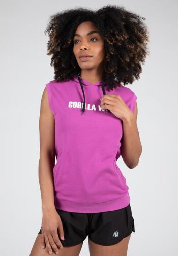 Virginia Sleeveless Hoodie - Pink