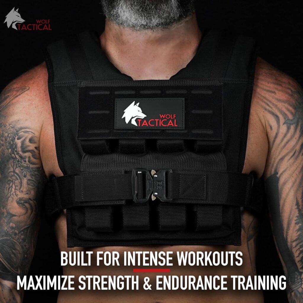 WOLF TACTICAL Weighted Training Vest - Weighted Vest Men...