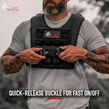 WOLF TACTICAL Weighted Training Vest - Weighted Vest Men Strength Training Weight Vests Workout Vest Weight Vest for Men