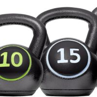 Yaheetech Kettlebell Sets 4 Piece Strength Training KettleBells Weight Set 5lb, 10lb, 15lb, 20lb Kettle Bell for Women & Men for Full Body Workout & Exercise Fitness