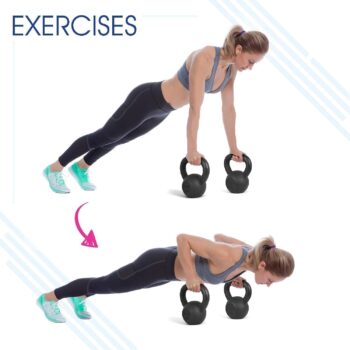 Yes4All Kettlebell Sets for Women/Men, Strength Training Kettlebells from Beginner to Intermediate Level, 25-105lbs