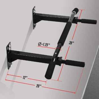 Yes4All Multifunctional Wall Mounted Pull Up Bar/King Stud Chin Up Bar For Home Gym Workout Strength Training Equipment