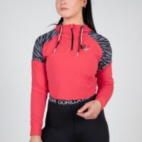 Zion Cropped Hoodie - Red