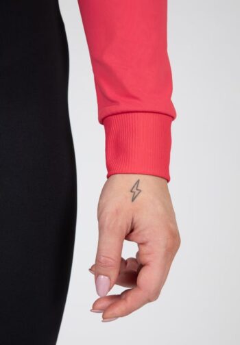 Zion Cropped Hoodie - Red