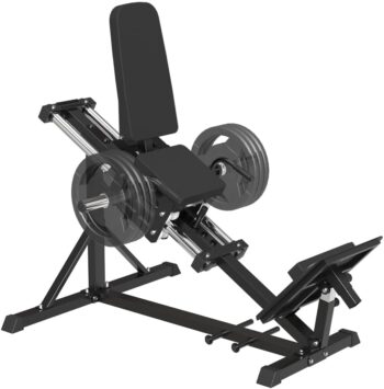 SPART Compact Leg Sled Machine with Calf Block, Plate-Loaded Compact Leg Press Machine with Band Pegs, 1000 LBS Weight Capacity, Squat Machine for Quads, Calves, Hamstrings, Home Gym Leg Machine