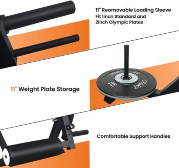 SPART Leg Extension and Leg Curl Machine, Adjustable Plate Loaded Lower Body Special Leg Machine, Rotary Specialty Weight Machine Develops Waist, Quads and Hamstrings, 660LB Commercially Rated