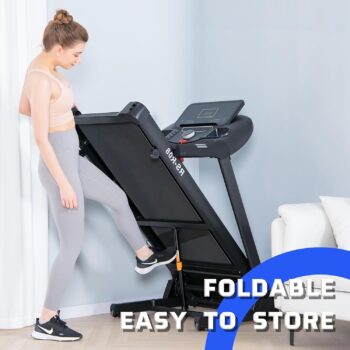 Treadmills for Home, Folding Treadmill with Auto Incline 0-15%, 18'' Wide Running Belt Foldable Treadmill, Incline Treadmill for Running Walking with 286LBS Weight Capacity, 2.5HP Motors 12 PROG & App