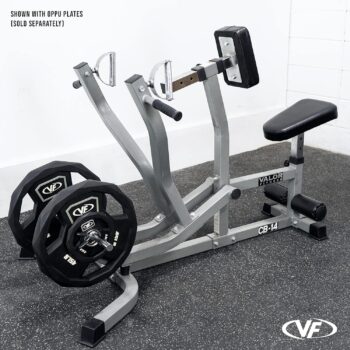 Valor Fitness Adjustable Seated Row Machine - Plate Loaded -Independent Converging Arms-Multi Grip Positions with Rotating Handles-Rowing Equipment Back Workout Max Weight 400 lbs CB-14