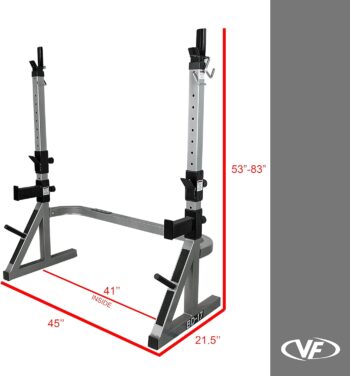 Valor Fitness BD-17 Squat Rack and Bench Press Rack for Home Gym Leg Exercise Machine and Chest Workout Equipment