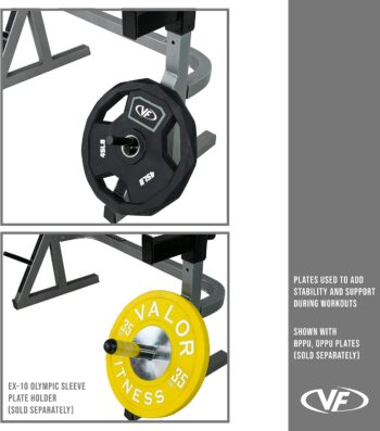 Valor Fitness BD-17 Squat Rack and Bench Press Rack for Home Gym Leg Exercise Machine and Chest Workout Equipment