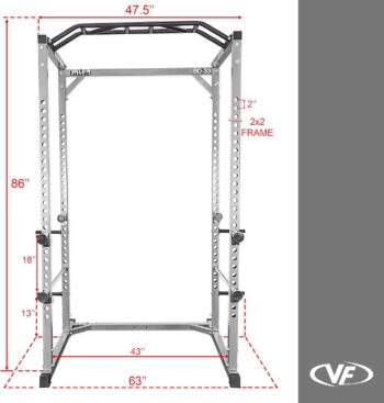 Valor Fitness BD-33 Heavy Duty Power Rack - Squat Rack Combo - Power Cage Bundle Options Available - Weightlifting Home Gym Equipment