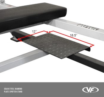 Valor Fitness BF-7 Olympic Bench with Spotter Stand plus Olympic Weight Bench with Weights & Bar Option