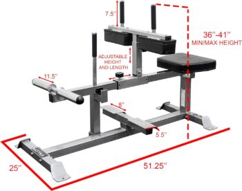 Valor Fitness CC-5 Seated Calf Machine Home Gym Equipment Leg Exercise Strength Training Workout Raises Strengthen Calves and Legs